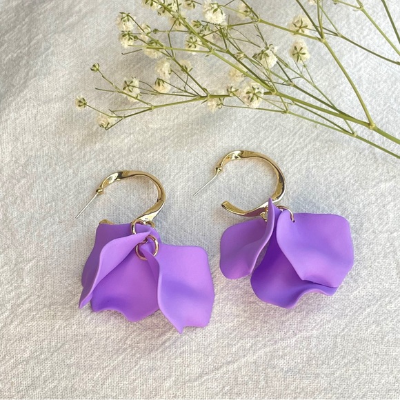 PURPLE EARRINGS BRAND NEW - Picture 4 of 8